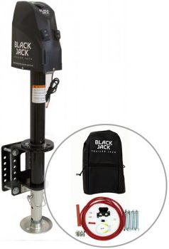 Black Jack Electric Trailer Jack with Clamp & Harness Kit