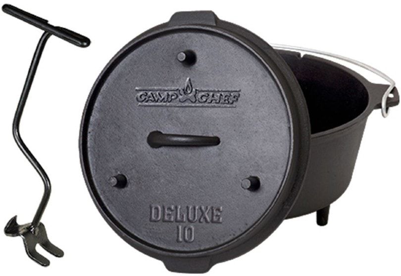 Camp Chef 10in-25cm 6 Quart Deluxe Cast Iron Camp Oven Camp Chef 10in/25cm 6 Quart Deluxe Cast Iron Camp Oven