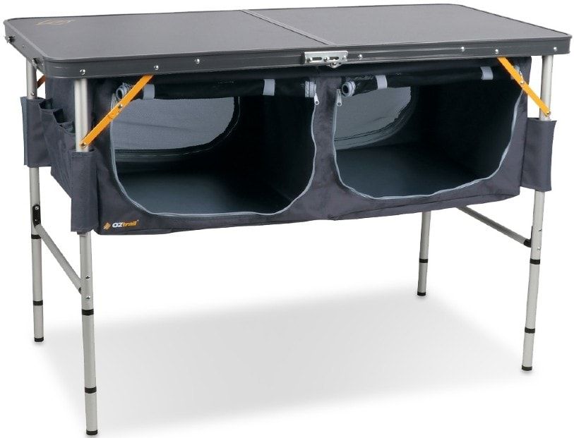 Oztrail Folding Table With Storage Oztrail Folding Table With Storage