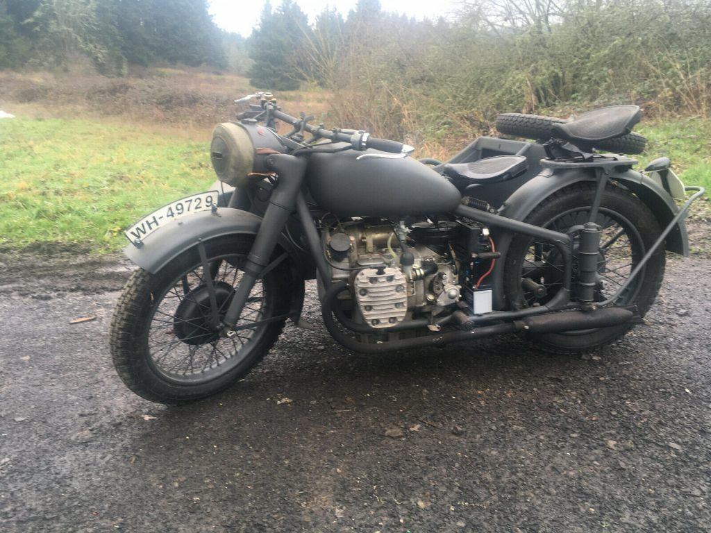 WWII BMW R-71 tribute in Wermacht panzergrau 1944 for sale