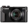 Canon G7X Mark II Digital Compact Camera Front View with Mounted Flash
