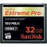 SanDisk Extreme PRO CompactFlash CF 32GB 160MB/s Memory Card from Camera Pro