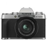 Fujifilm X-T200 Mirrorless Camera (Silver) with XC 15-45mm F3.5-5.6 OIS PZ Lens from Camera Pro