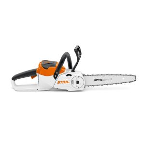 STIHL MS 120 Battery Chainsaw with 12" Bar on a white background