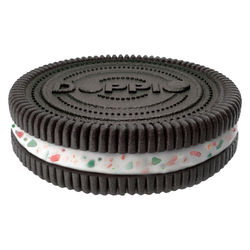 Candy Cane Sandwich Cookie