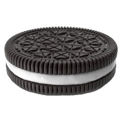 Vanilla Double Stuffed Chocolate Cookie