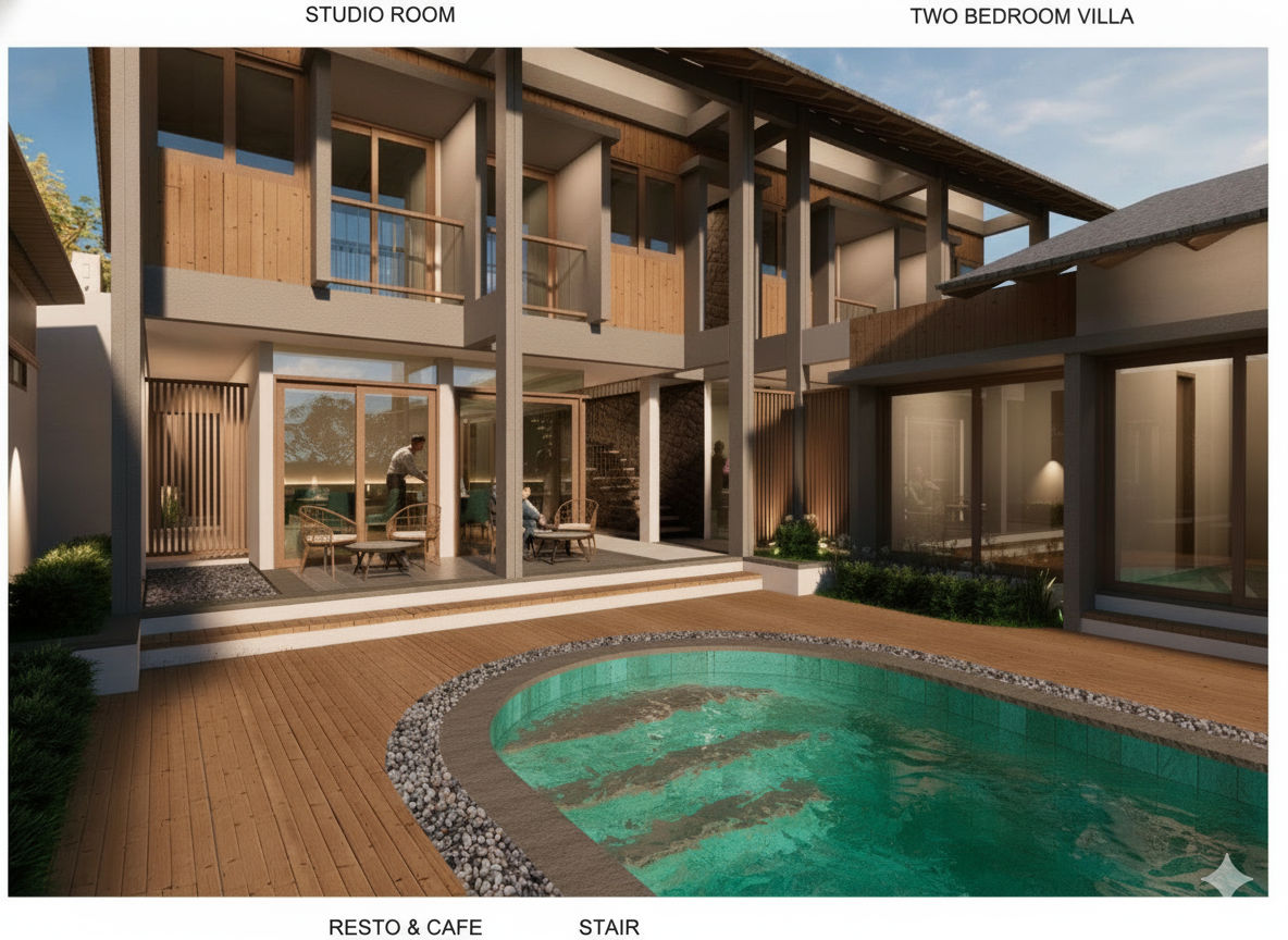 Amarta Roots villa interior