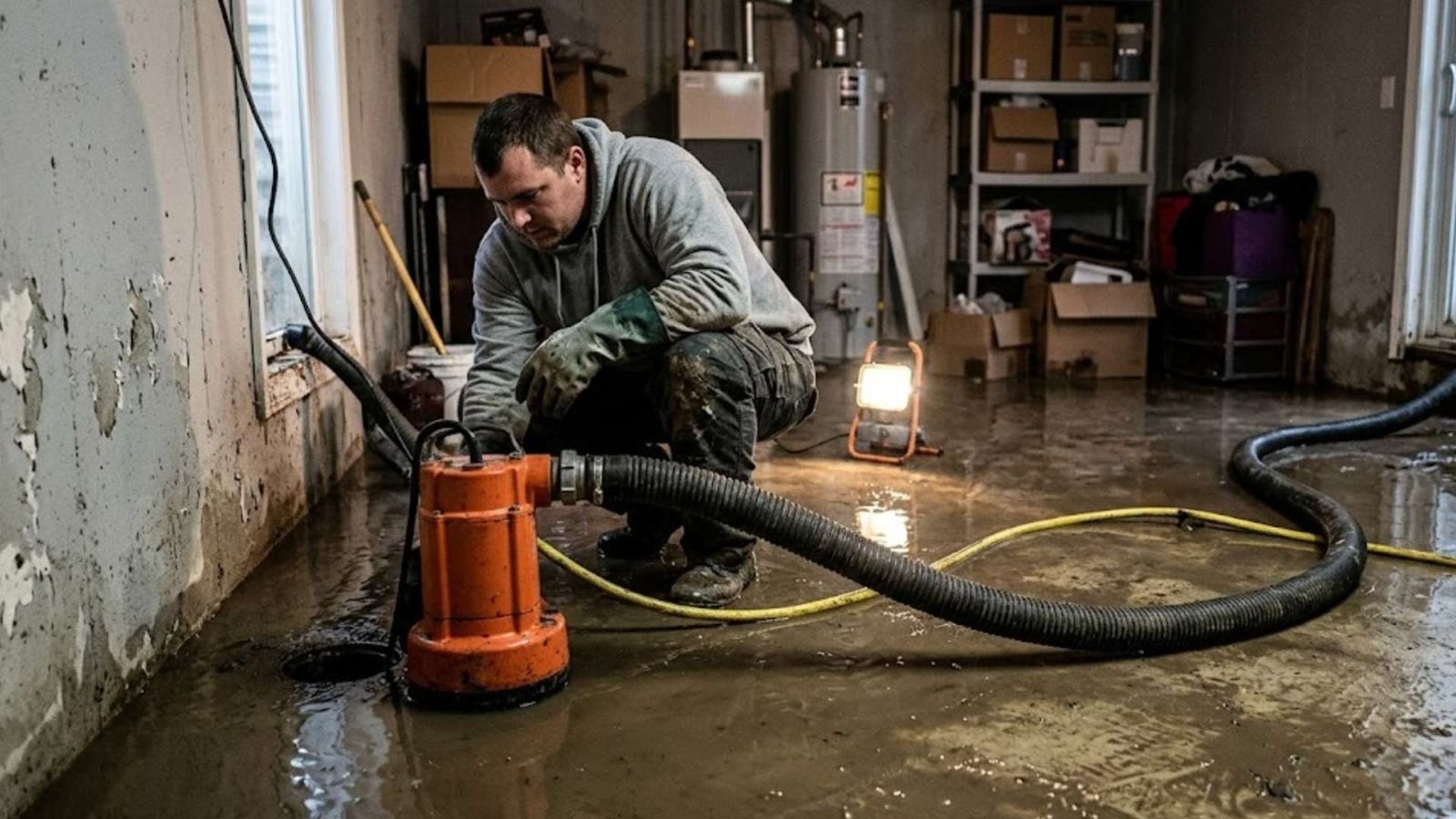 Basement Flood Pump Out in Hatfield, PA