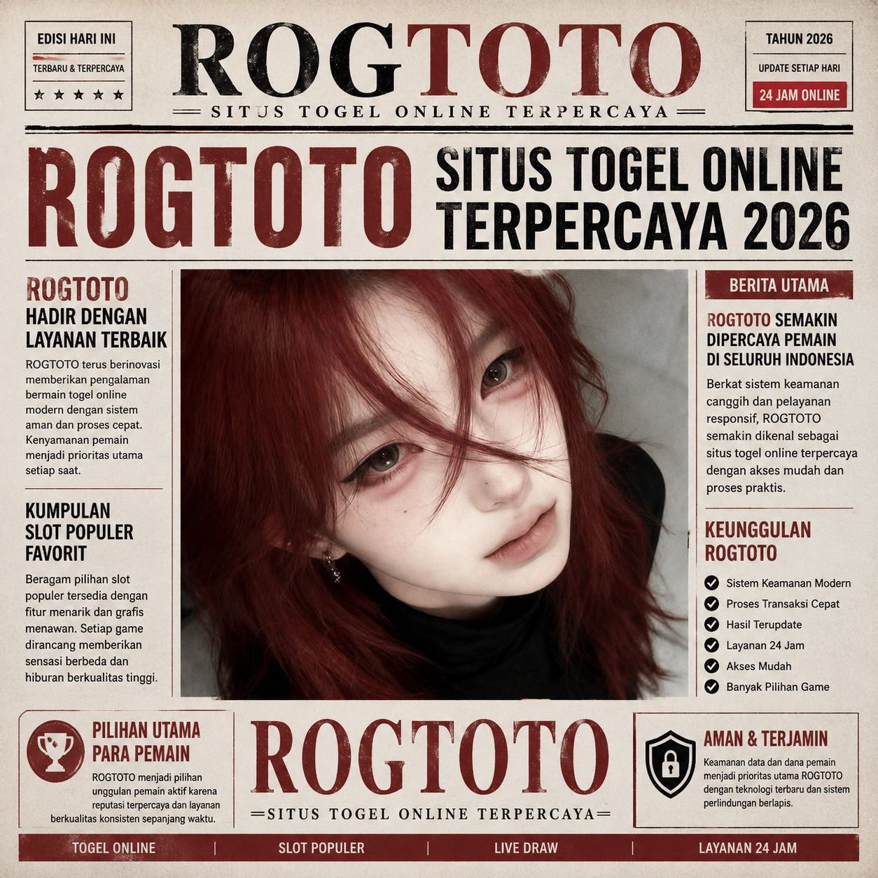 ROGTOTO | Situs Togel Online Terpercaya Koleksi Slot Populer Sepanjang 2026