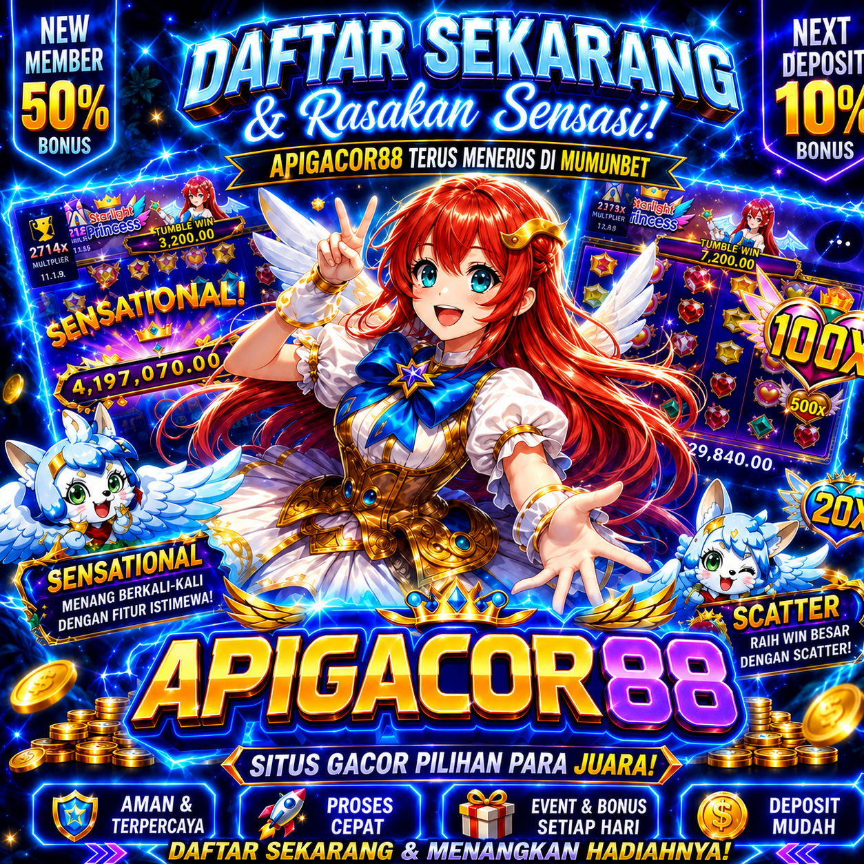 Thumbnail 1 of 3, Poster, APIGACOR88 | Platform Hiburan Digital dengan Beragam Pilihan Permainan designed and sold by APIGACOR88.