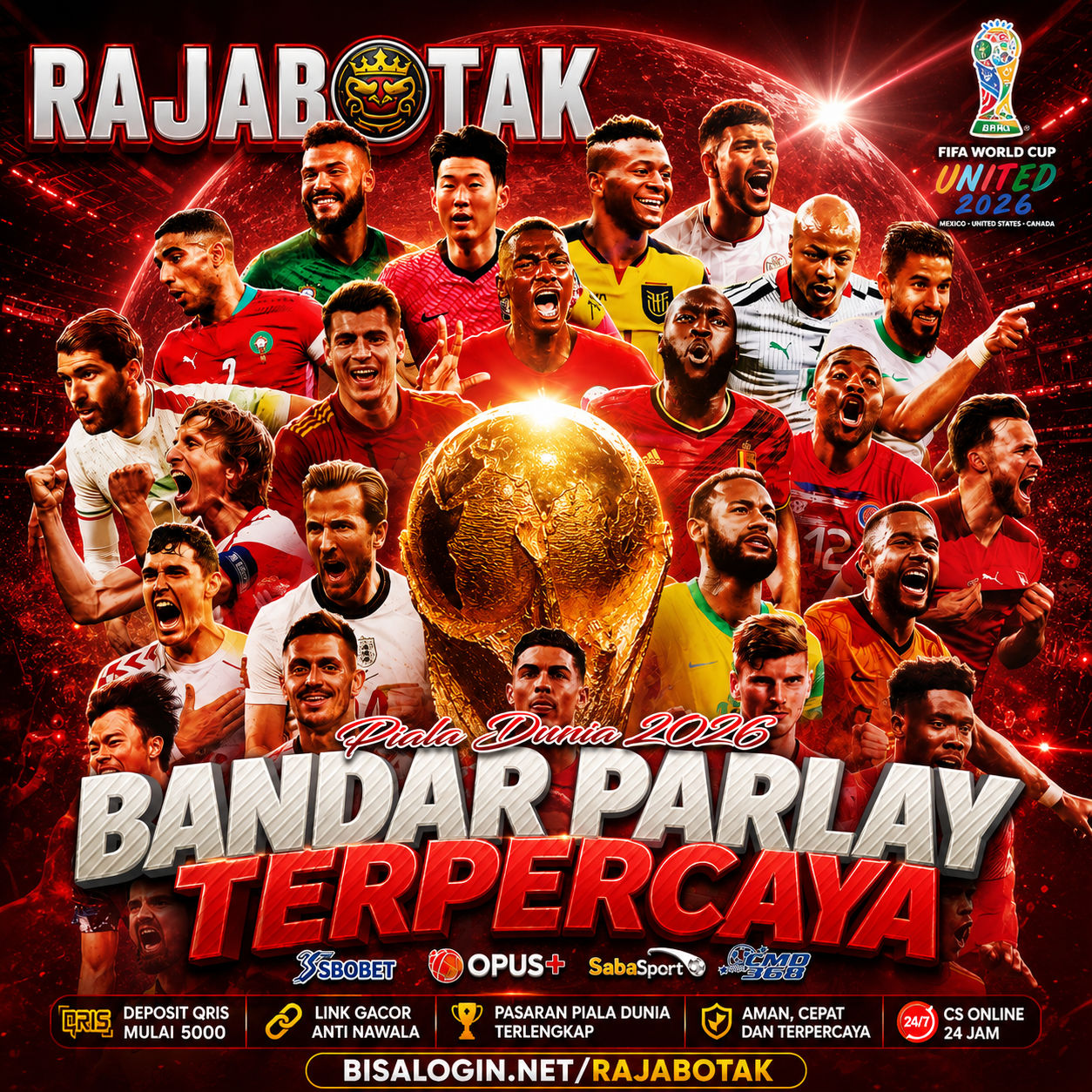 RAJABOTAK ✈️Link Gacor  Situs Para Sultan Deposit QRIS 5000 Pasaran Piala Dunia Terlengkap