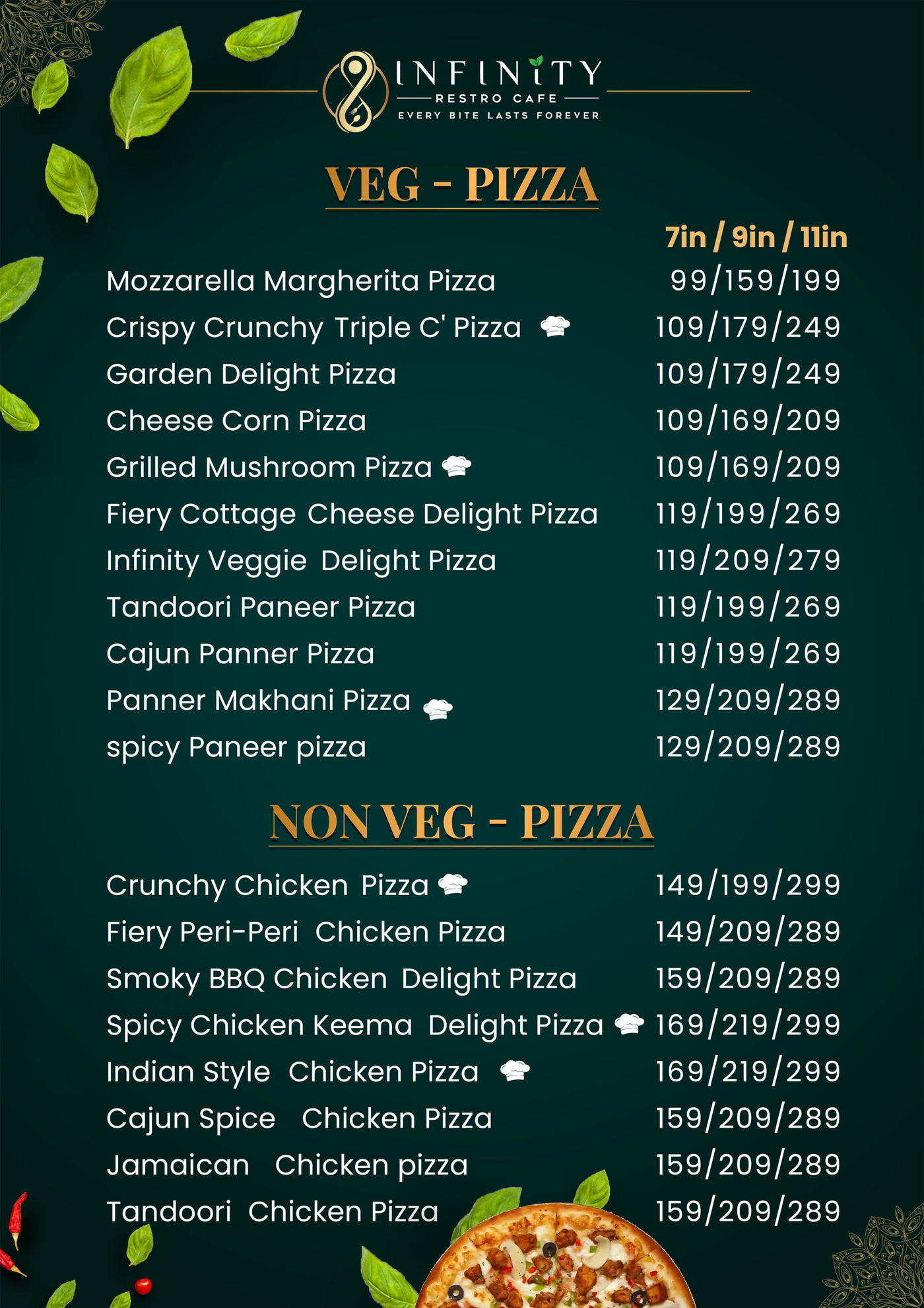 Menus design by Harish Kumar
