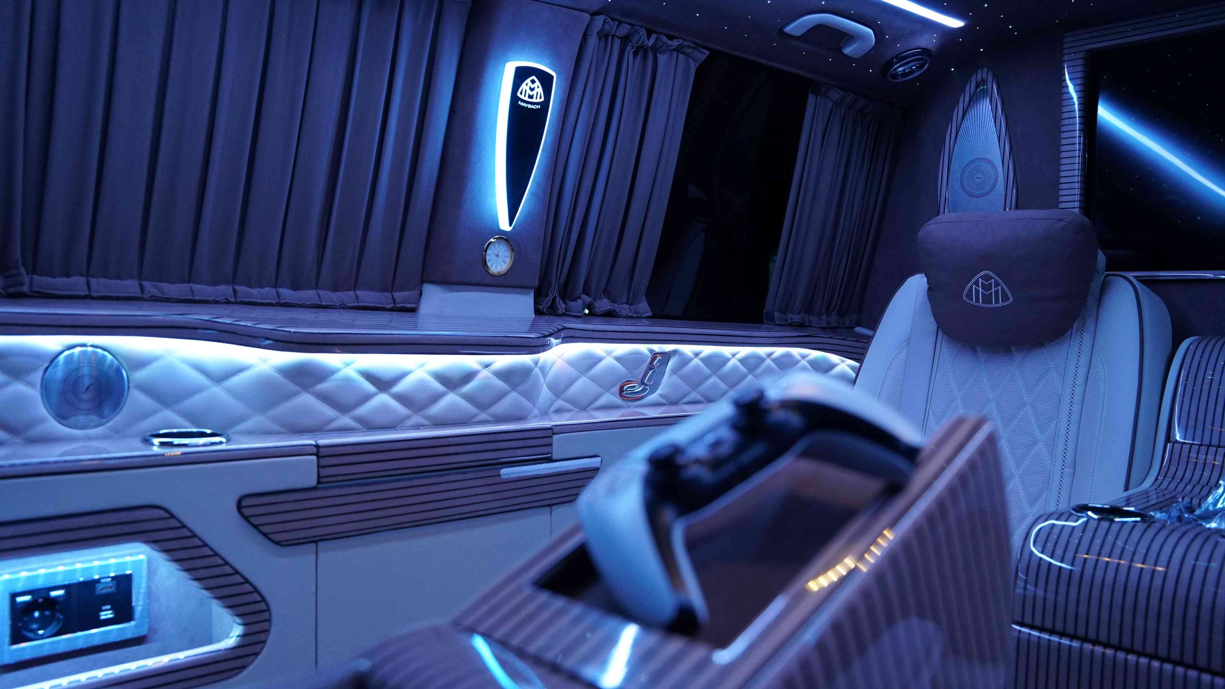 Sièges inclinables électriques cuir Nappa van Mercedes Maybach