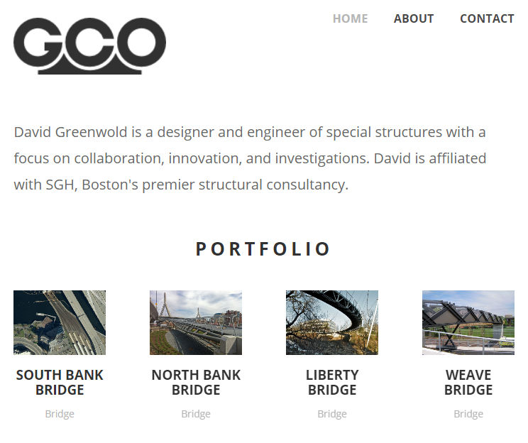 screenshot of greenwold.com