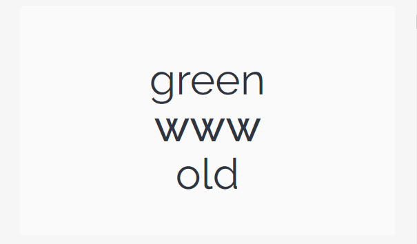 screenshot of greenwwwold