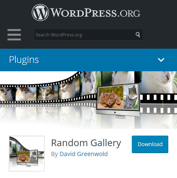 screenshot of random gallery