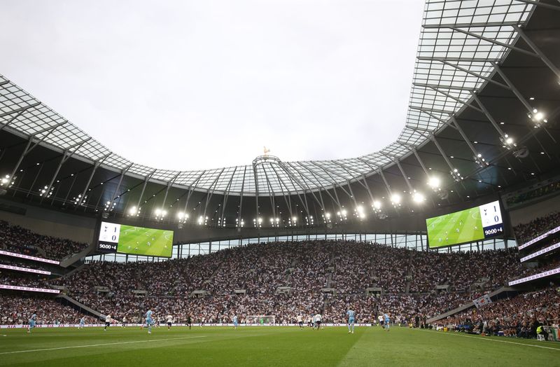 Tottenham Hotspur view from seat