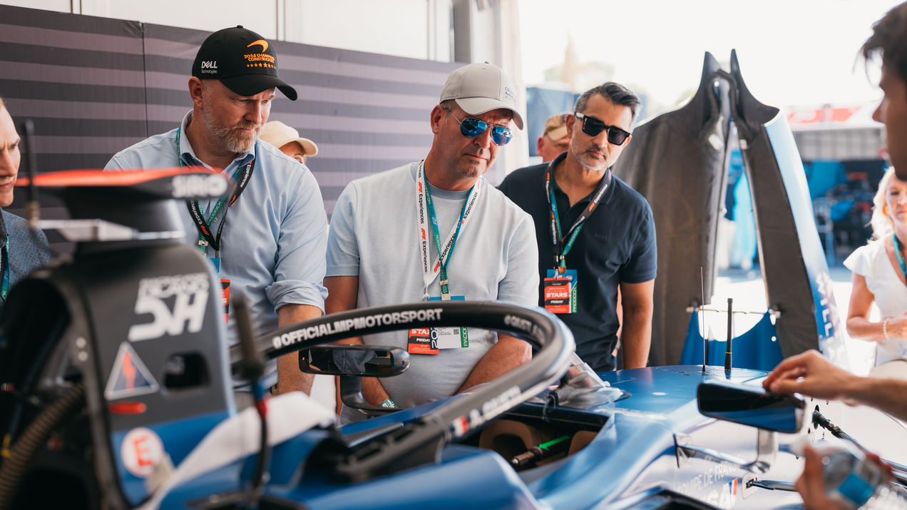 F1 Experiences guests during the F2/F3 Paddock Tour