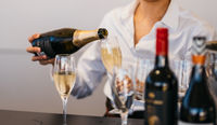 Champagne in the Pit Entry lounge at the Australian GP