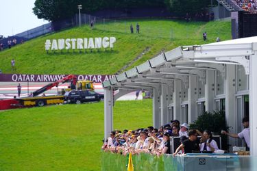 The viewing terrace of the Champions Club on the Red Bull Ring