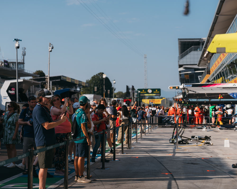 Guests on the Pit Lane Walk during the Italian GP weekend
