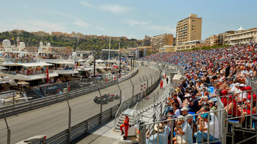 View from the Caffe Milano hospitality area on the harbor section of Monaco GP