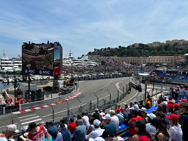 View from seat on Grandstand K on the harbor section of the Monaco GP