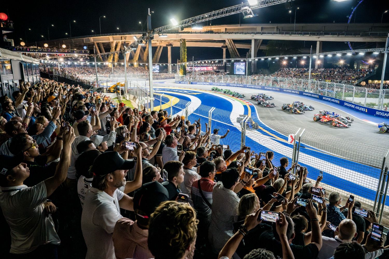 Guests of The Green Room enjoying the race from the dedicated grandstand