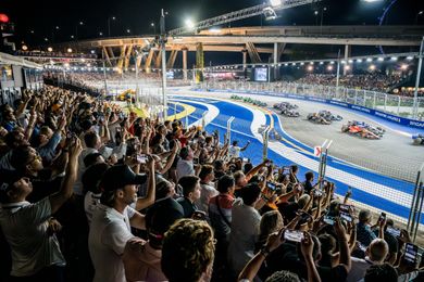 Guests of The Green Room enjoying the race from the dedicated grandstand