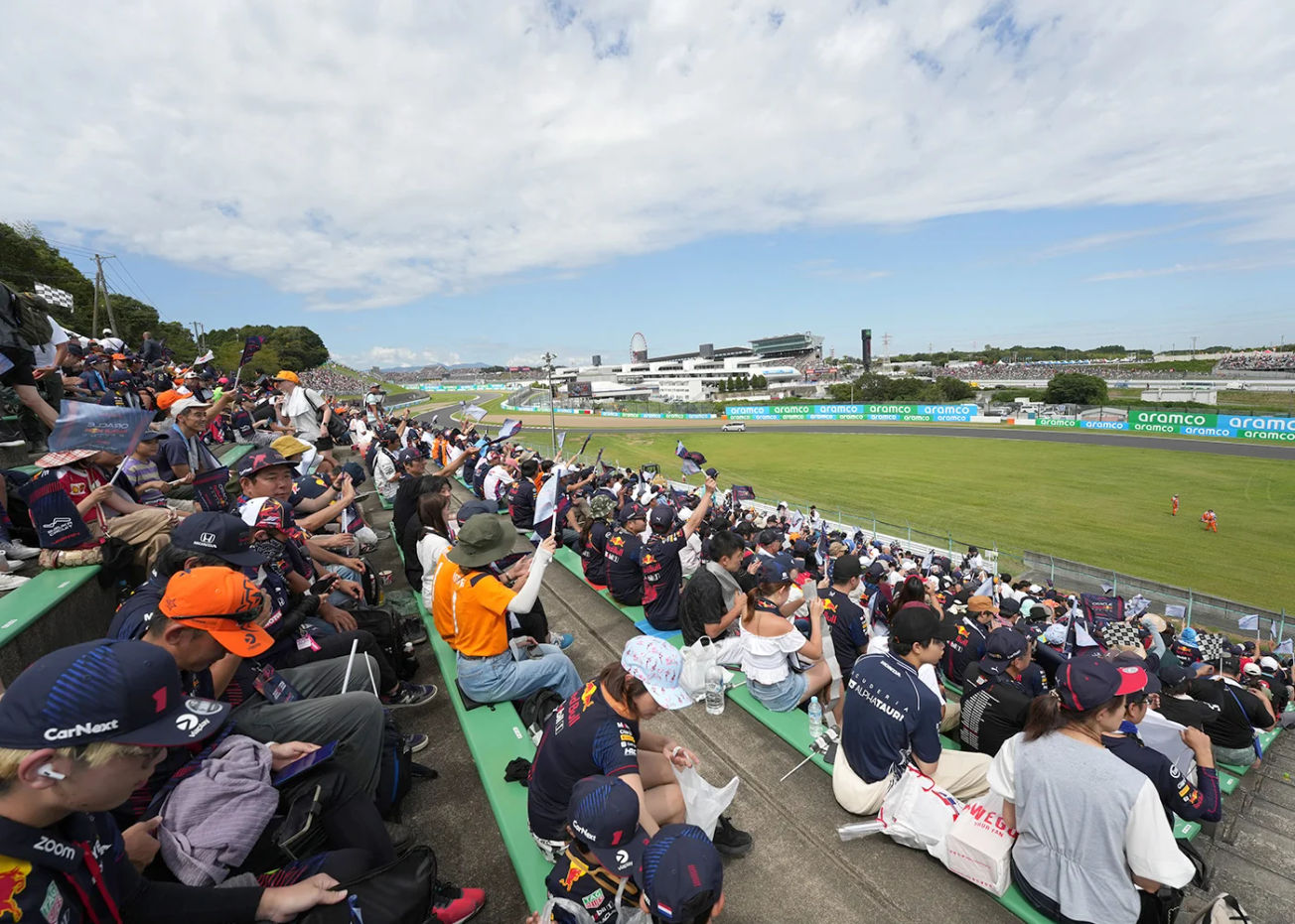 View from your seat in Grandstand C at the Japanese GP