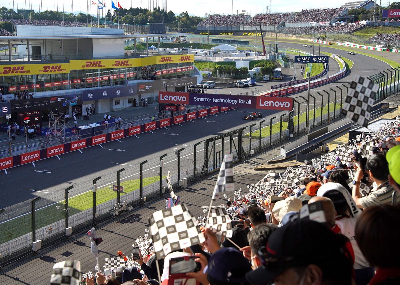 View from your seat in Grandstand V2 at the Japanese GP