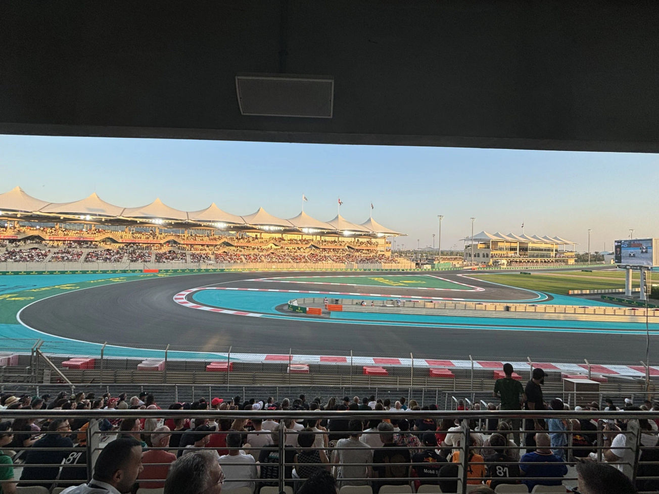 View of the track from the North Grandstand