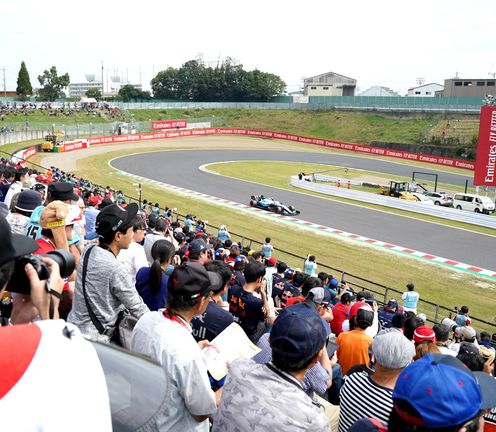 View from seat - West Area access on Suzuka Circuit - Japanese GP