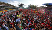 Ferrari fans during italian grand prix