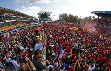 Ferrari fans during italian grand prix