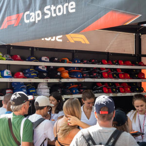 F1 merchandisewinkel op het circuit van Monza