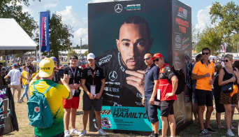 Fans in the General Admission zone during the Italian GP