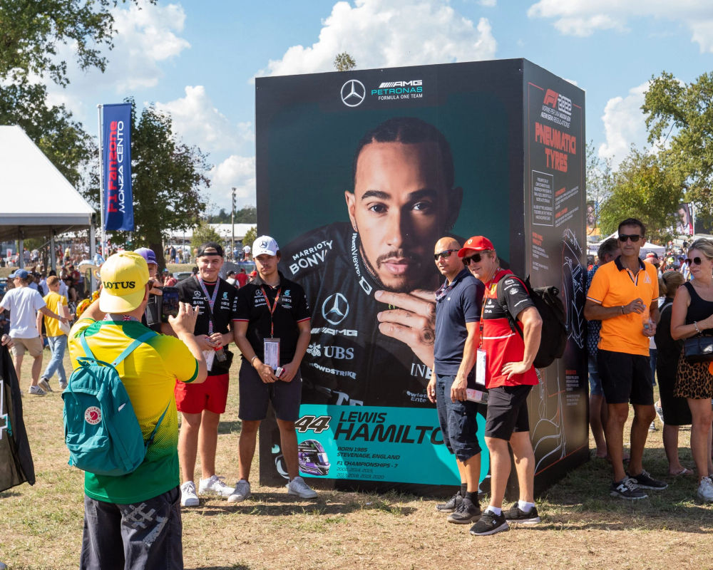 Fans in the General Admission zone during the Italian GP