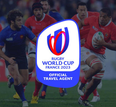 Registreer nu voor Rugby World Cup 2023 in Frankrijk Als official travel agent verheugen wij ons om jou naar het meest prestigieuze evenement in rugby te brengen: het WK dat in 2023 in Frankrijk plaatsvindt. We bieden onvergetelijke ervaringen en reispakketten, inclusief hotelaccommodaties en officiële wedstrijdtickets. Registreer jezelf nu en kom als eerste in aanmerking voor Rugby World Cup tickets.