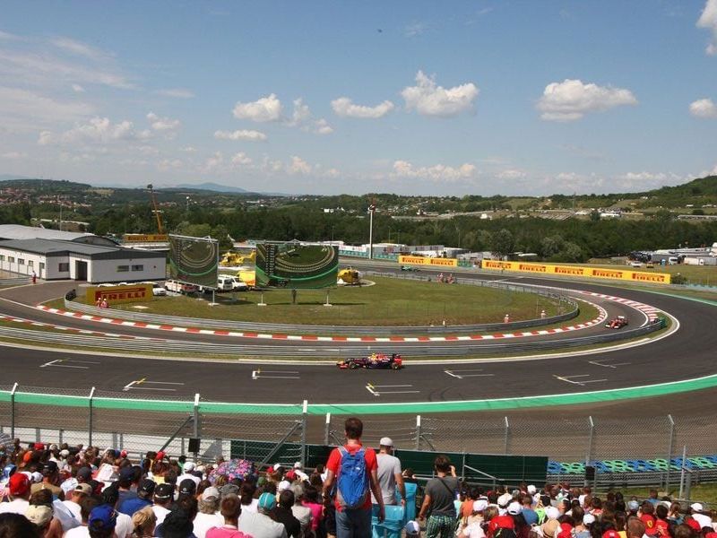 Hungaroring circuit during the Formula 1 Hungarian Grand Prix