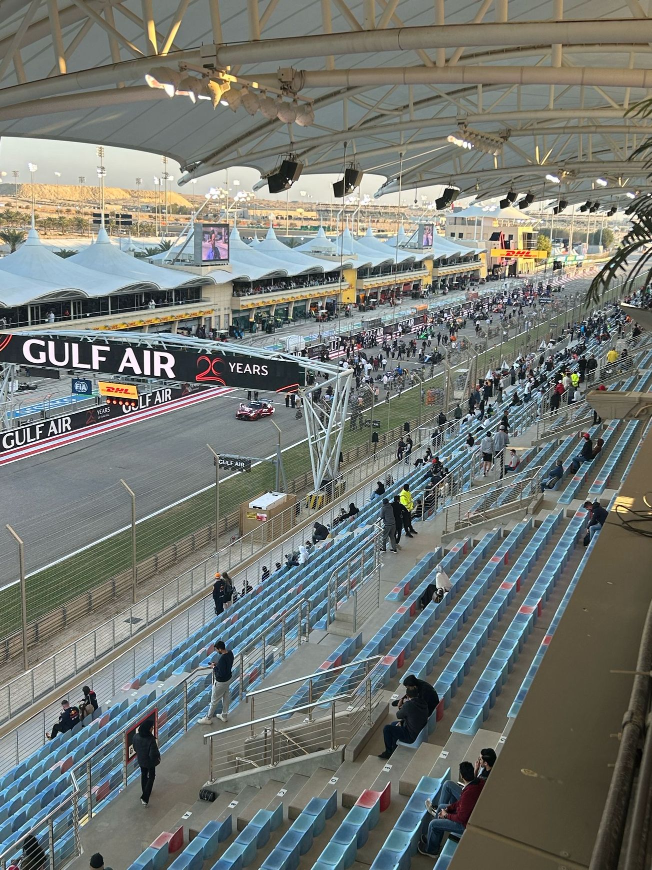 View from your seat on the Main Grandstand of Bahrain International Circuit - Bahrain GP