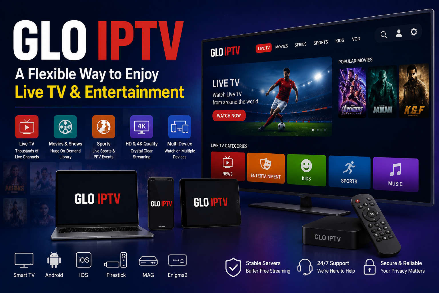 GLO IPTV A Flexible Way to Enjoy Live TV and Entertainment