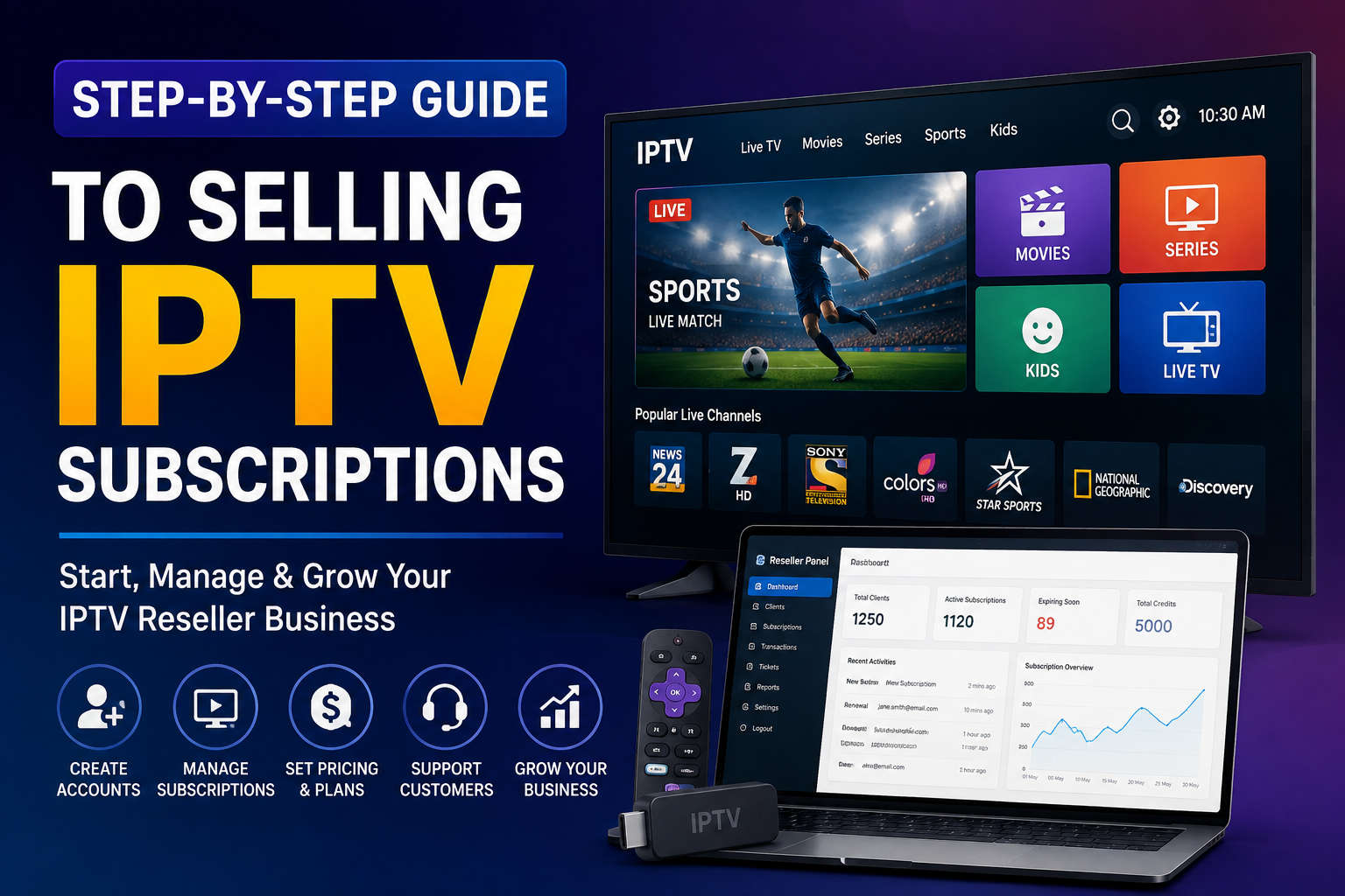 Step-by-Step Guide to Selling IPTV Subscriptions