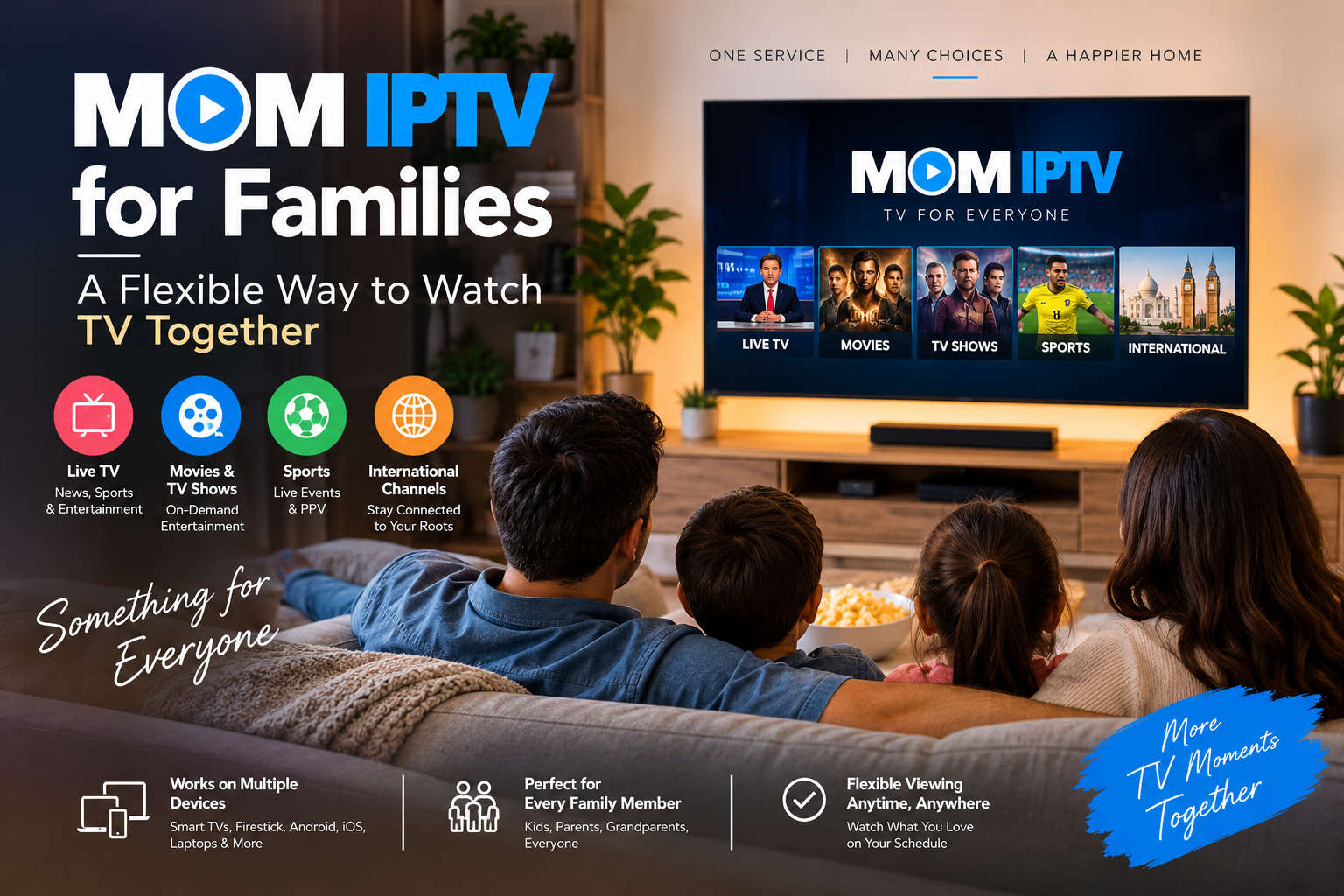 MOM IPTV for Families A Flexible Way to Watch TV Together