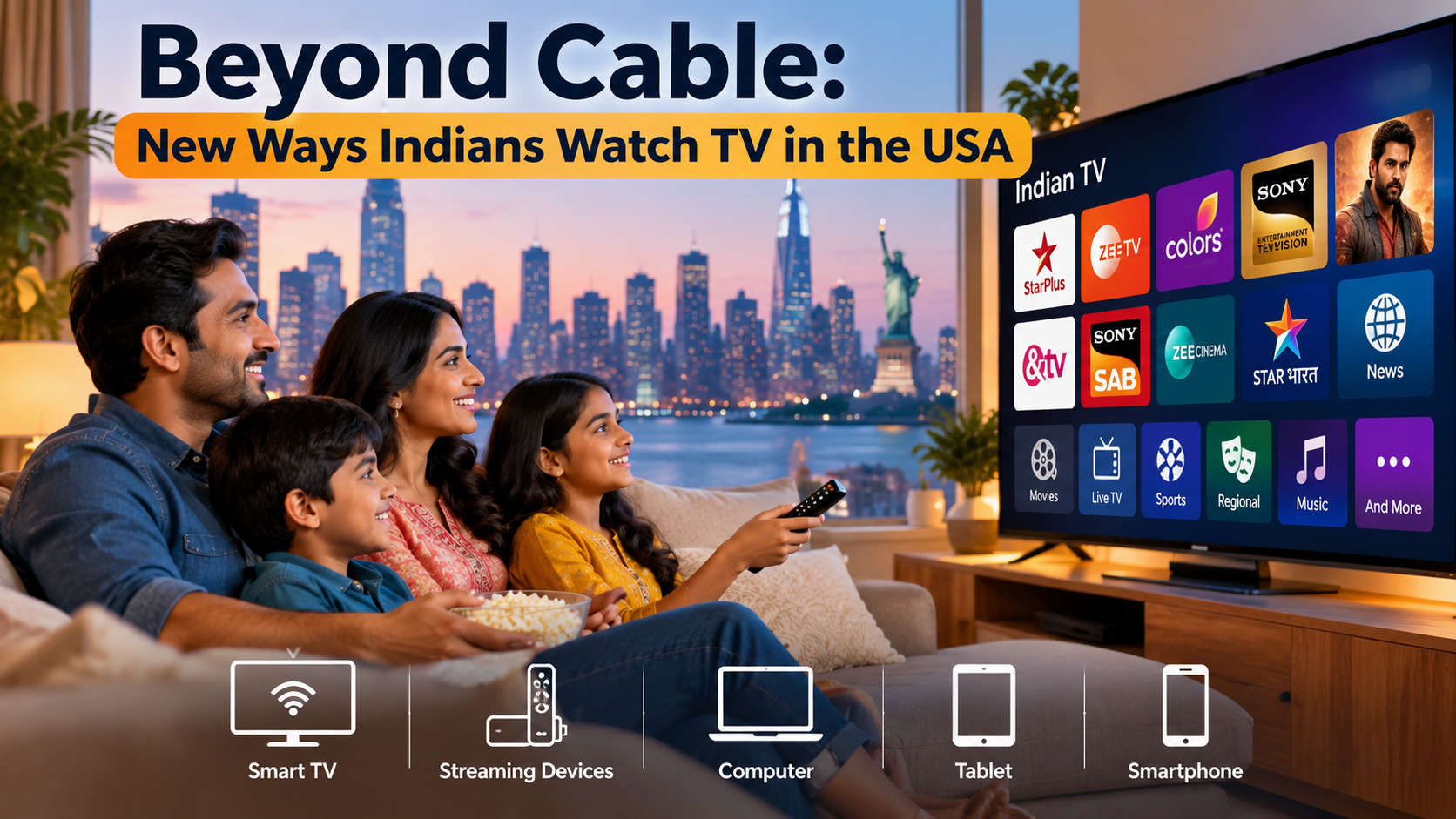 Beyond Cable New Ways Indians Watch TV in the USA