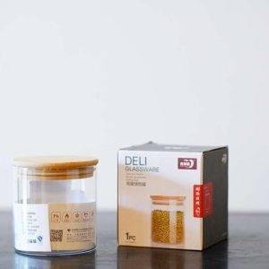 Borosil Jar + Wood Lid Deli 685 ML