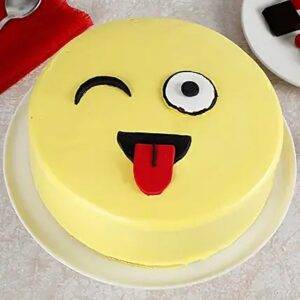 Wink Emoji Cake