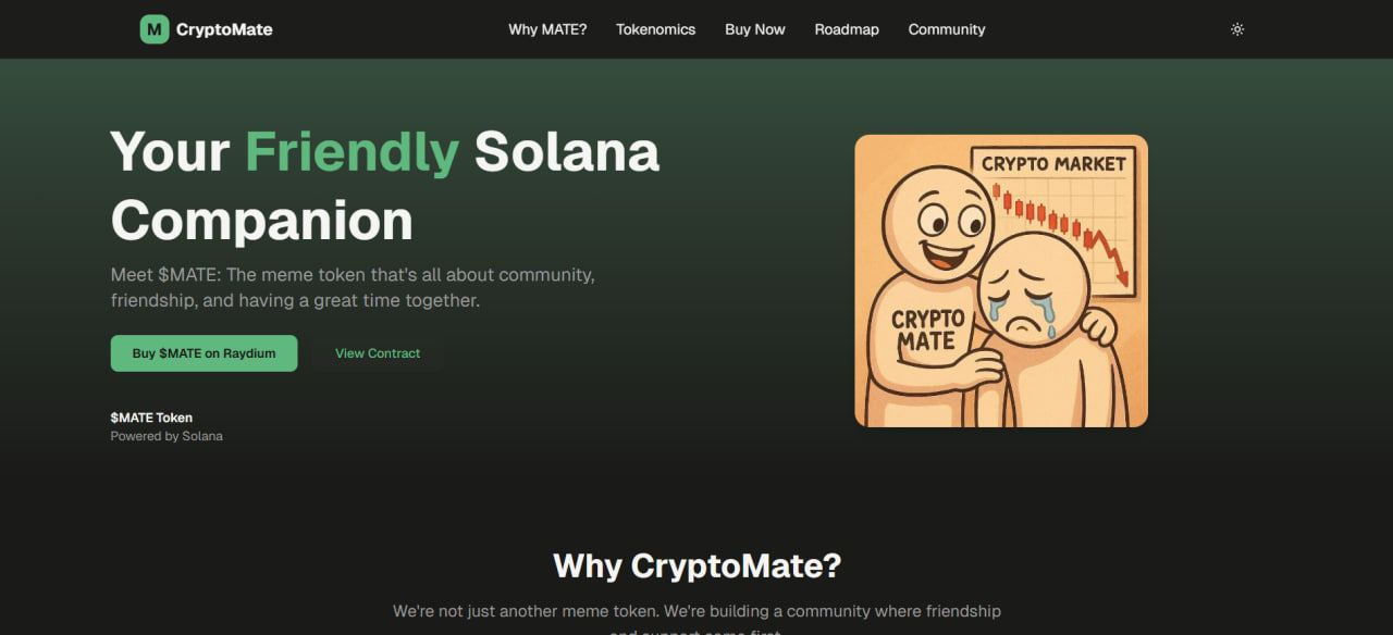 Crypto Mate Website