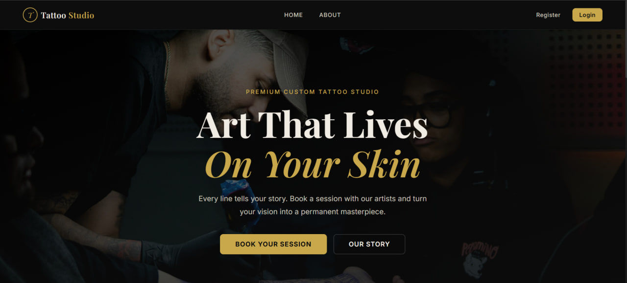 Tattoo Studio Landing Page