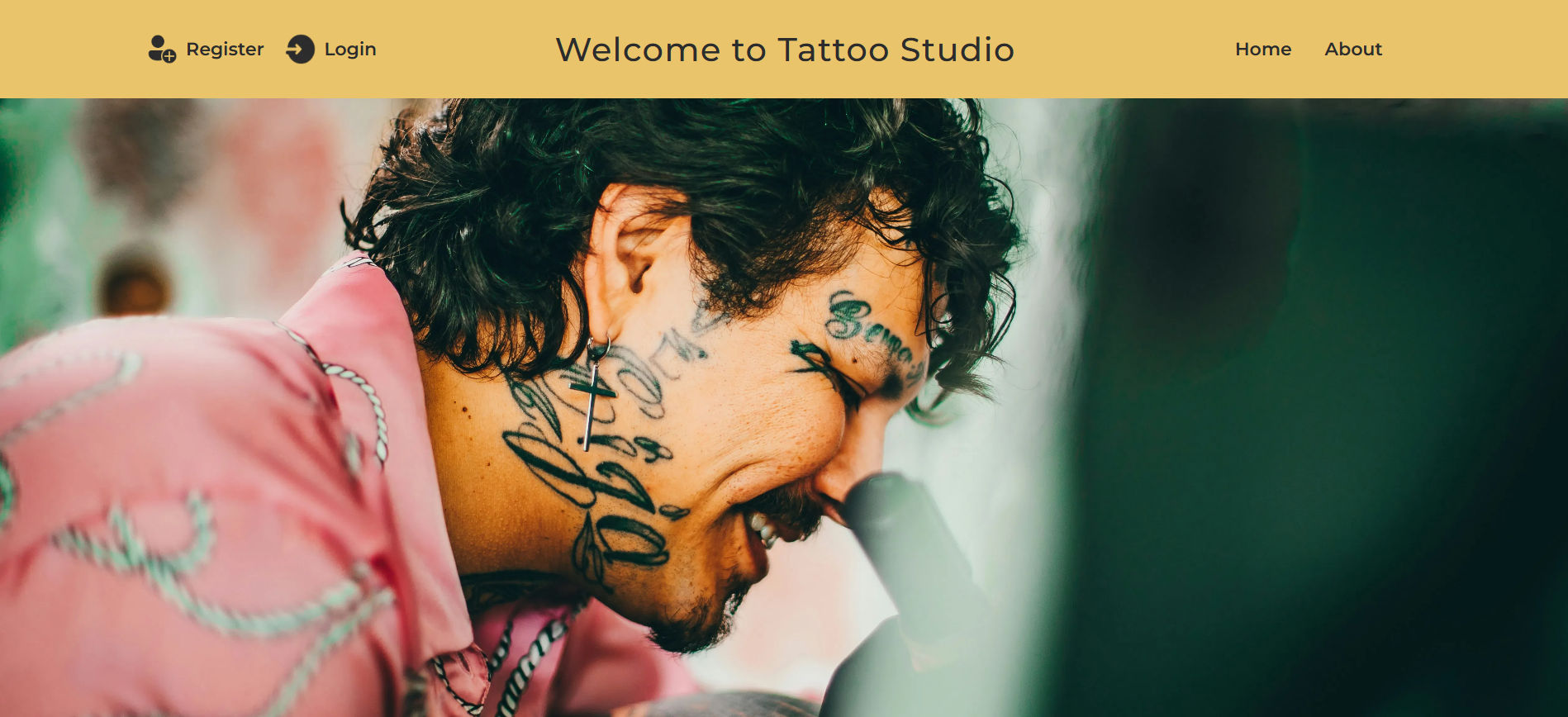 Tattoo Studio Landing Page